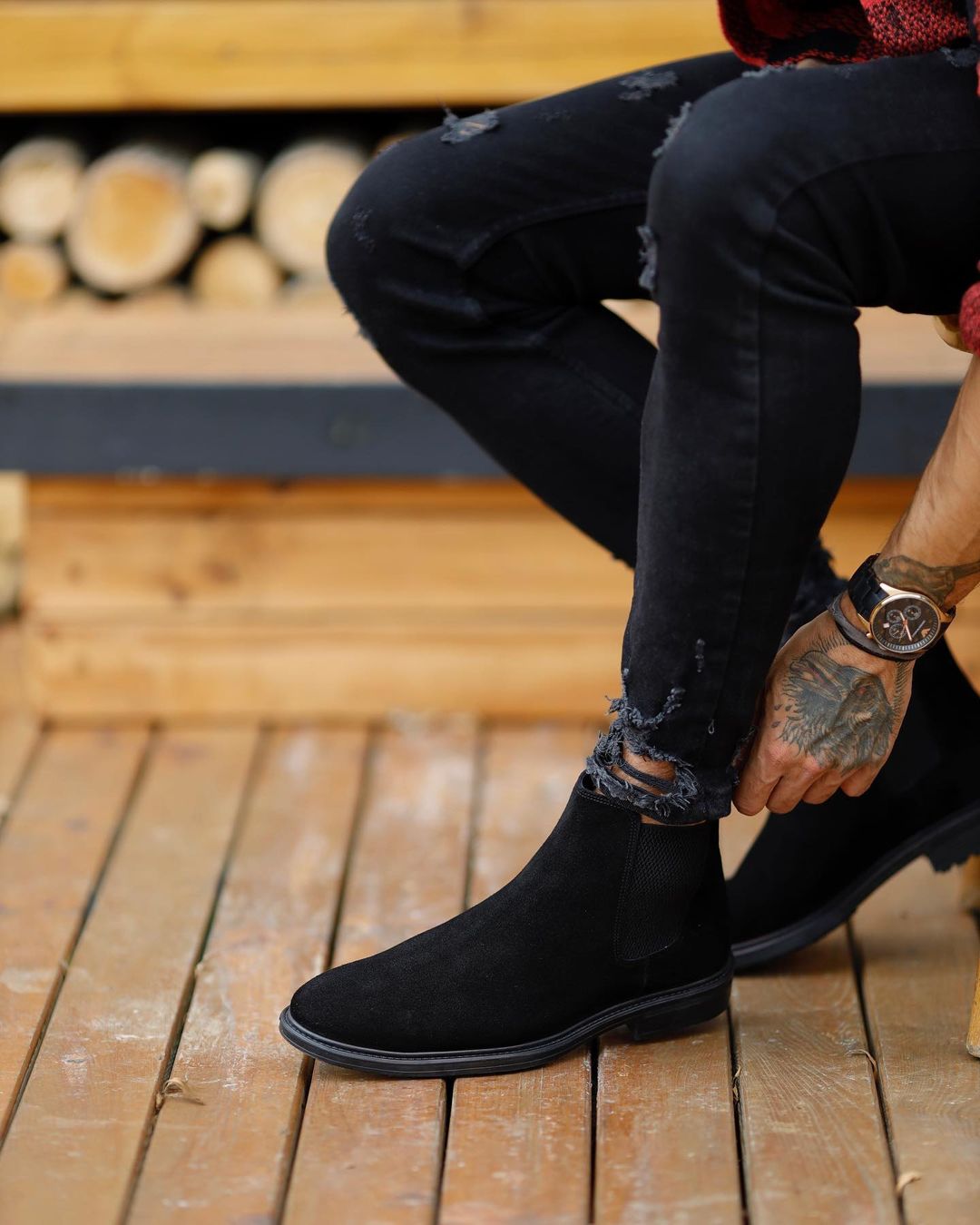 Clifford Black Chelsea Boots