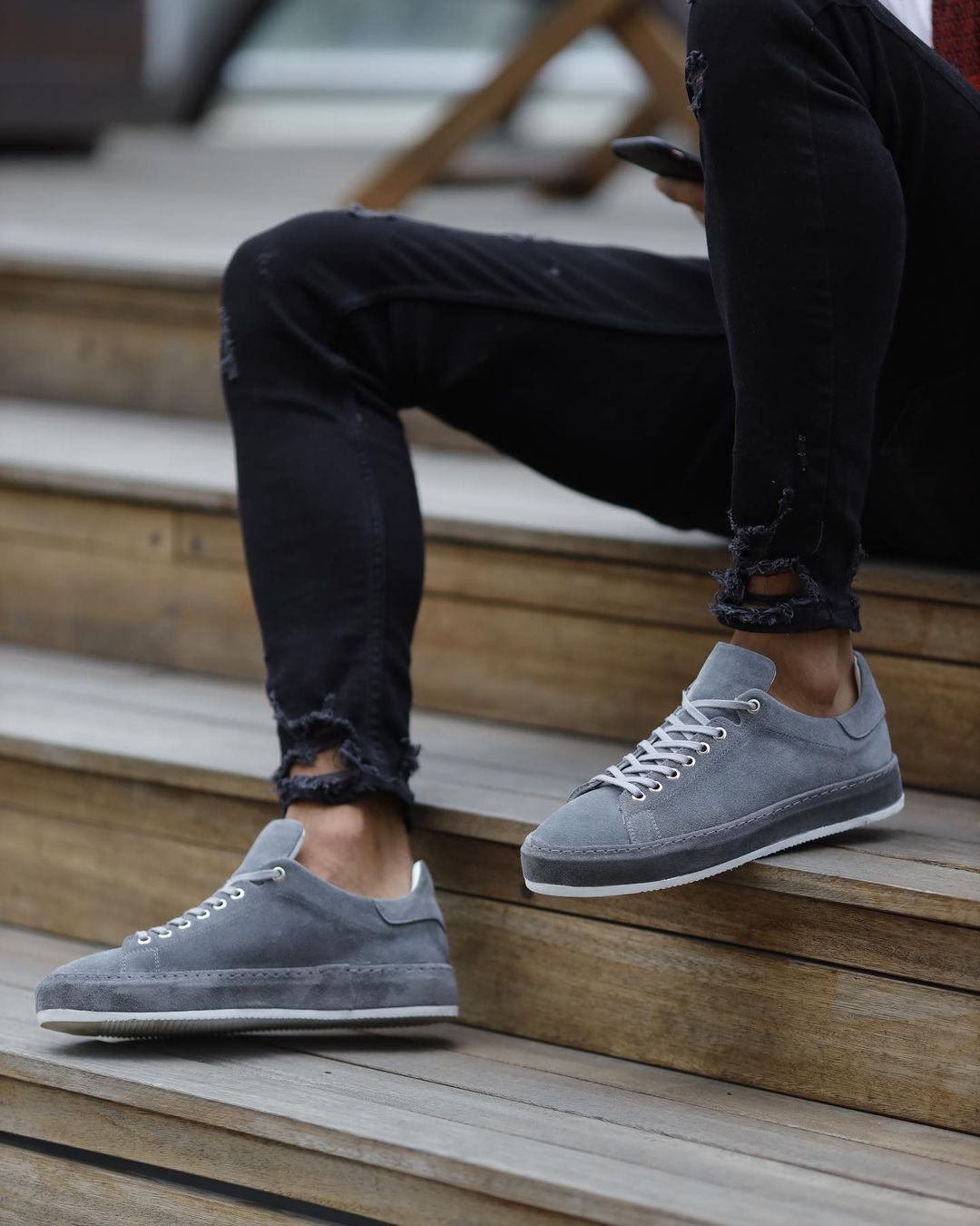 Terzo Grey Sneakers
