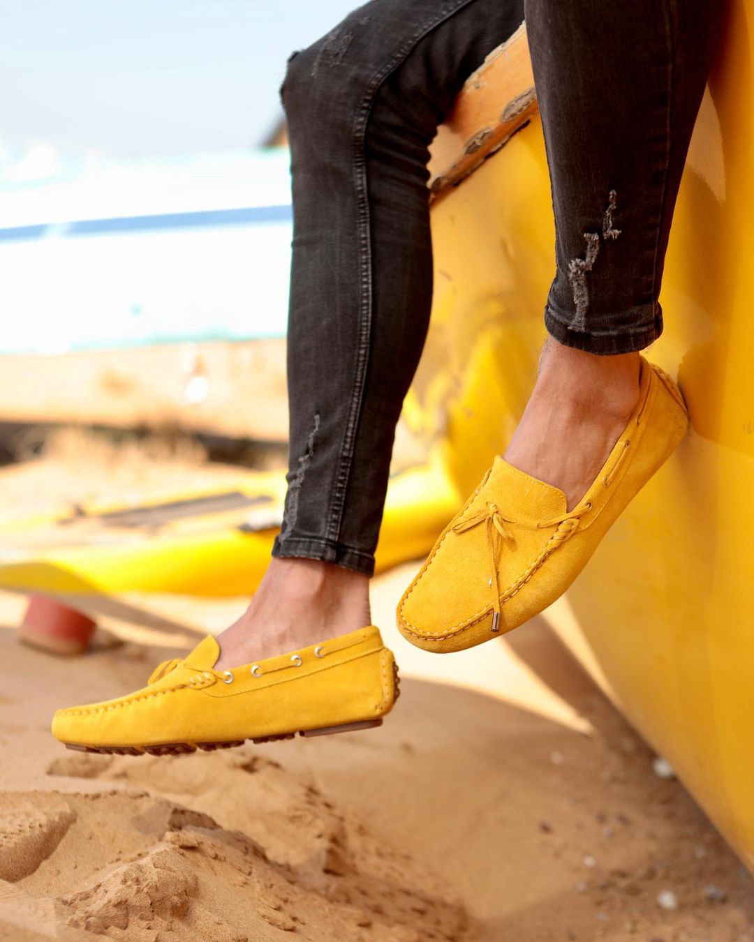 Yellow Casual Loafers