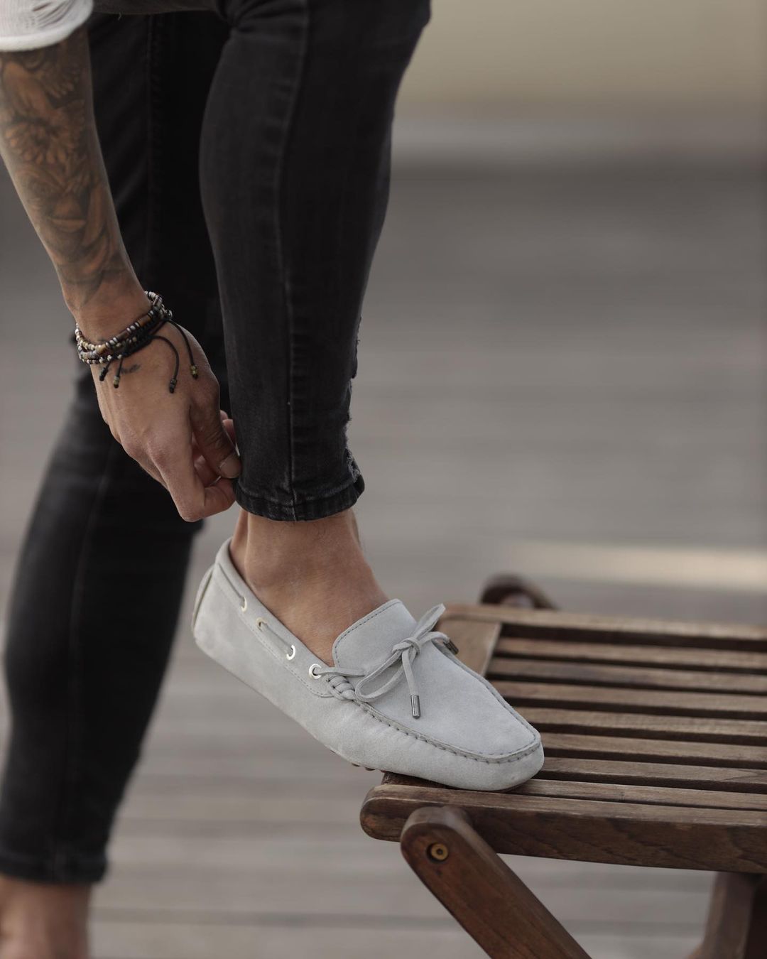 Grey Casual Loafers