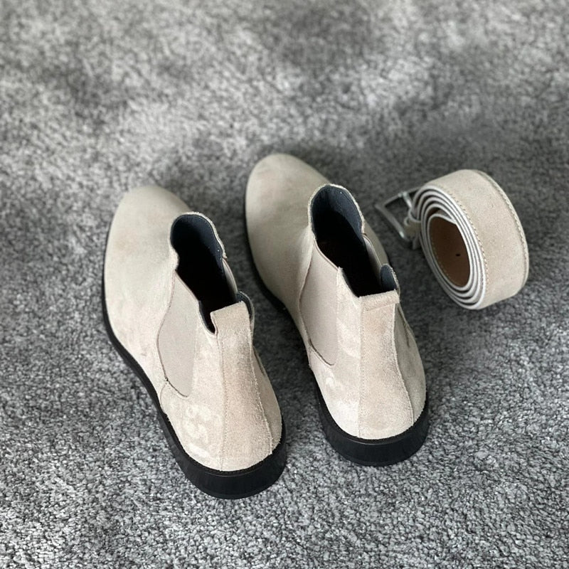 Grey Chelsea Boots